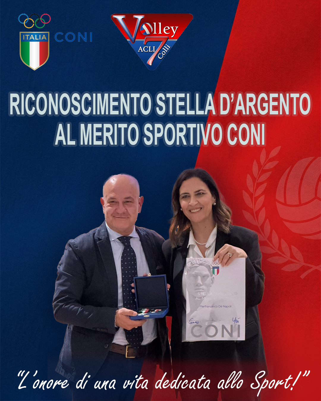 Stella d'Argento al Presidente Pierfrancesco De Napoli